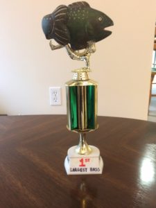 Our silly Cottage Fishing Tournament Trophy